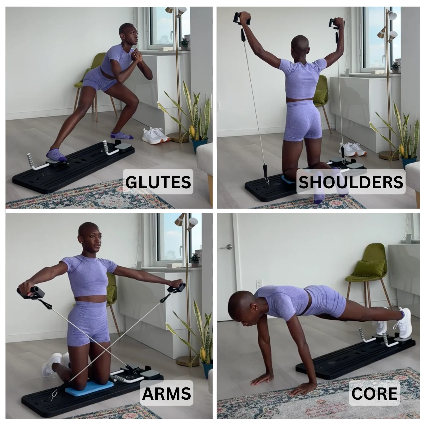 Tabla de Pilates Plegable -Transforma tu cuerpo en 8 semanas