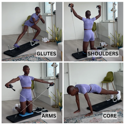 Tabla de Pilates Plegable -Transforma tu cuerpo en 8 semanas