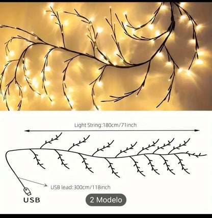 Guirnalda De Luces Navideñas Flexible 2.4 METROS 💡